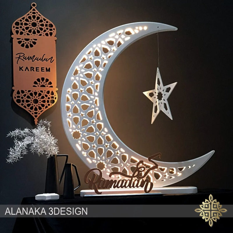 big Ramadan Moon with led