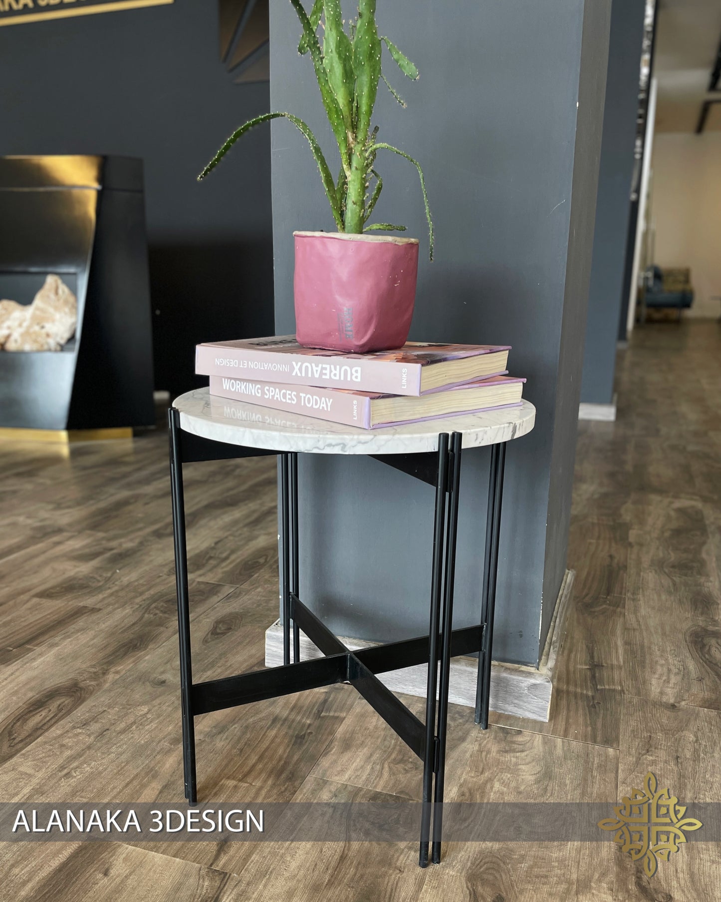 Square side table