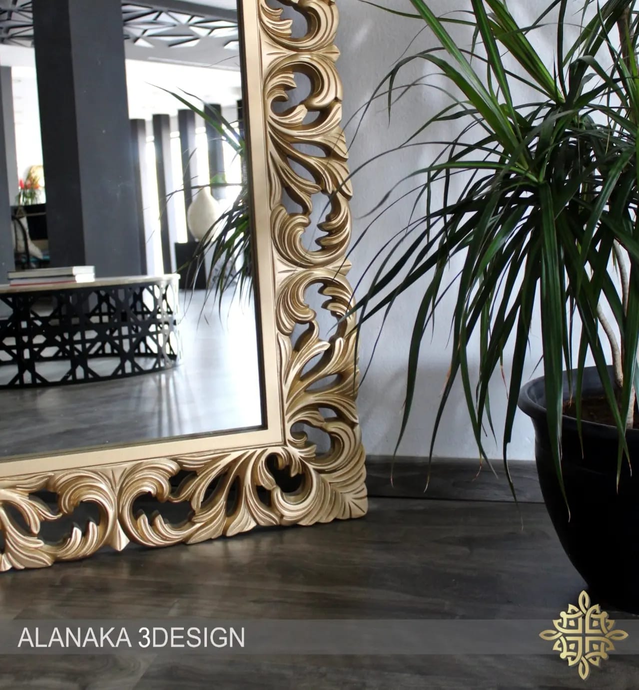 Handcarved Wodden_Mirror