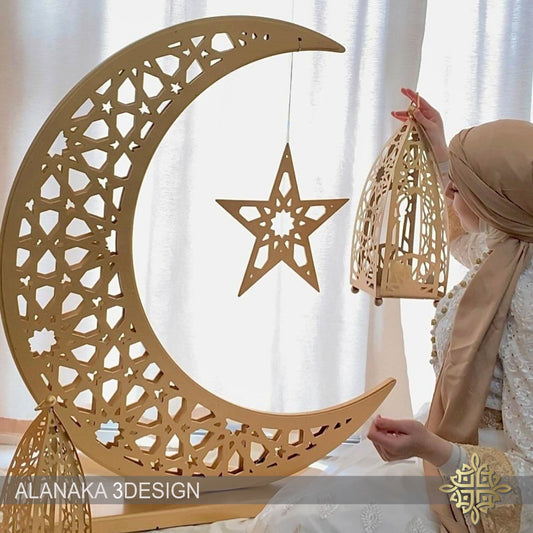Lighted Ramadan Moon